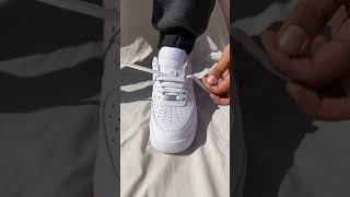 Different Ways to Tie Nike Air Force 1 Shoelace Tutorial [upl. by Daht136]