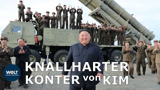 ZUM SCHUTZ VON NORDKOREA Kim fordert quotOffensivmaßnahmenquot [upl. by Atiz656]