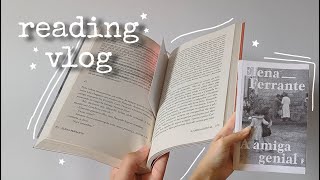 reading vlog lendo quota amiga genialquot de elena ferrante [upl. by Bowe]