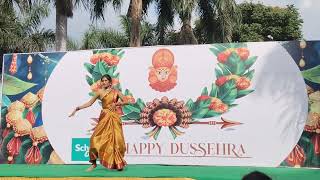 Schneider electric gagilapur Dussehra event performance classical tomass💯dance dancevideo1million [upl. by Uos39]