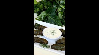 Dolmas with a toasted cumin yogurt sauce [upl. by Messere661]