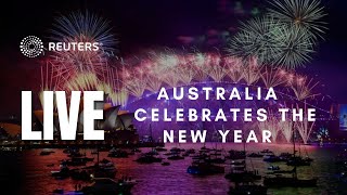 LIVE Australia celebrates the New Year with fireworks display in Sydney [upl. by Ycal]