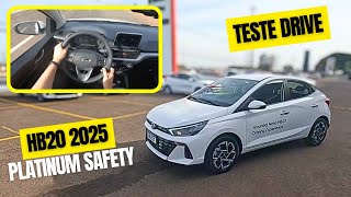 🔥 HYUNDAI HB20 2025 10 TGDI AUTOMÁTICO PLATINUM SAFETY  Teste na Estrada [upl. by Rebane]