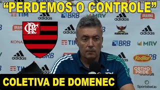 DOMÈNEC ADMITE “PERDEMOS O CONTROLE” APÓS DERROTA PARA O CEARÁ NO CASTELÃO CEARÁ 2 x 0 FLAMENGO [upl. by Armbrecht]