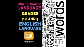 English language  how to analyse language [upl. by Cerell]