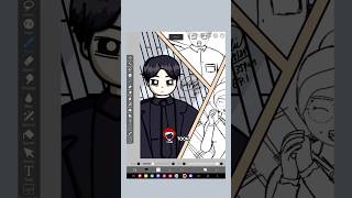 WEBTOON Drawing Sangmin from Last Forever Ep 1 AngJulieOfficial [upl. by Imojean]