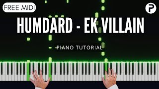 Hamdard Piano Tutorial Instrumental Cover  Arijit Singh  Ek Villain [upl. by Starbuck938]