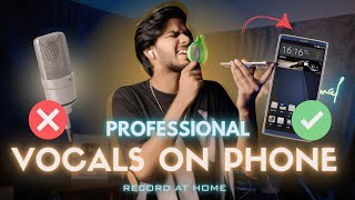 How to Record Vocals On Phone  How To Record Vocals at Home [upl. by Namso]