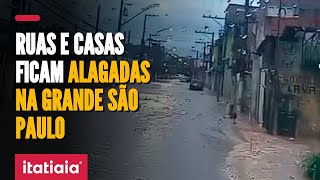 FORTES CHUVAS CAUSAM ALAGAMENTO EM CIDADES DA GRANDE SÃO PAULO [upl. by Estren513]