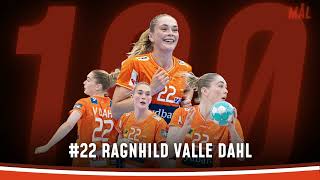 Ragnhild Valle Dahl med 100 mål i den orange trøje [upl. by Oyr]