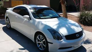 2004 Infiniti G35 Coupe  Pearl White wAutomatic [upl. by Natsud869]