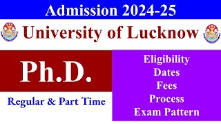 LU PhD Admission 2024 aktu phd form phd entrance exam phd admission 2024 aktu phd admission [upl. by Eimaj466]