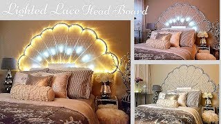 High End looking Lace HeadboardSimple and Inexpensive Bedroom Decorating Idea [upl. by Gnas753]