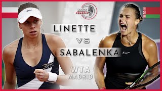 LIVE TENNIS WTA1000 mmopen  II ROUND MAGDA LINETTE  Aryna Sabalenka  26042024 [upl. by Waldon]