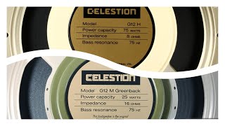 Celestion Greenback vs Celestion Creamback 75 [upl. by Mauralia]