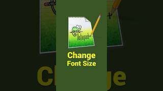How to Change Font Size in Notepad Permanently [upl. by Laetitia]