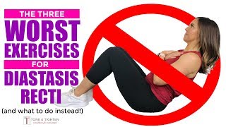 Exercises to AVOID with Diastasis Recti  Postpartum Ab Exercises  Rectus Diastasis Friendly [upl. by Terej]