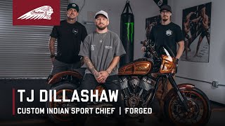 TJ Dillashaw Rides His Custom Indian Sport Chief [upl. by Eylrahc]