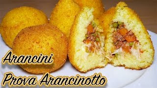 Arancine o Arancini di Riso con PROVA ARANCINOTTO  Italian Recipe Video 4k [upl. by Cordy]