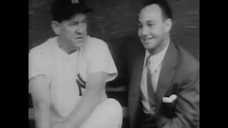 1953 TVs BASEBALL HALL OF FAME Interview Lefty Gomez Film Reel BampW 🎥 [upl. by Htrahddis]