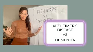 Whats the Difference Between Alzheimers Disease and Dementia [upl. by Ardnosak]