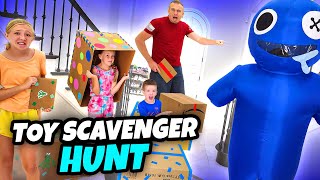 Rainbow Friends in Real Life Steal Our Surprise Eggs Toy Scavenger Hunt [upl. by Rhyne]