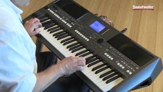 Yamaha PSRS670 Arranger Keyboard Workstation Demo by Sweetwater [upl. by Senecal]