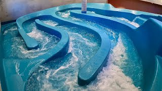 Wild River Water Slide at Therme Lindau [upl. by Nilerual984]