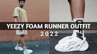 HOW TO STYLE  Yeezy Foam Runner Outfit  yeezyfoamrunner adidas adidasyeezy [upl. by Shina]