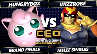 CEO 2024 GRAND FINALS  Hungrybox Jigglypuff Vs Wizzrobe Captain Falcon Smash Melee  SSBM [upl. by Jamin]