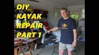 DIY Poly Plastic Kayak Repair  Filling scratches amp gouges  Part 1 [upl. by Atinahc351]