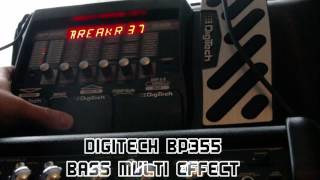 Digitech BP355 Bass Guitar Multi Effects Demo [upl. by Estrella]