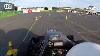 TUfast eb018 1st Place Formula Student Germany AutoX 2018 [upl. by Salomo105]