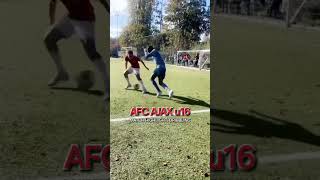 AFC Ajax u16 match highlight academy soccer football training u16 dribbling 1v1 [upl. by Kirsten]