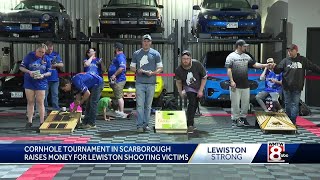 Cornhole tournament benefits victims of Lewiston Mass Shooting [upl. by Sitoeht]