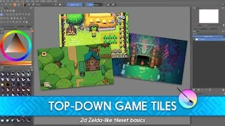 Intro to topdown game tileset as in 2d Zeldas [upl. by Trimble714]