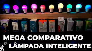 MEGA COMPARATIVO DE SMART LÂMPADA INTELIGENTE WIFI COMPATÍVEL COM ALEXA E GOOGLE ASSISTENTE [upl. by Adest532]