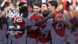 A BIG WIN  Arsenal 42 Leicester City  LIVE FROM N5  Postmatch show 📺  Premier League [upl. by Garbers]