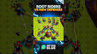 NEW SUPERCHARGED Defenses Vs ROOT RIDERs  Sneak Peek 2 Clash of Clans coc update blueprintcoc [upl. by Dlonyar]