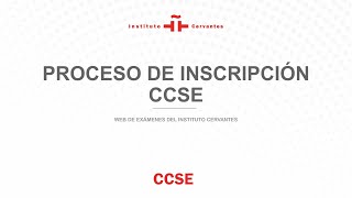 Cómo inscribirse en CCSE [upl. by Anaillil]