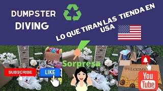 ♻️DUMPSTER DIVING ♻️ sorpresa en la basura😱😱🇺🇸🇺🇸 [upl. by Rasure]