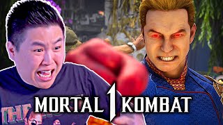 MORTAL KOMBAT 1  HOMELANDER FULL FATALITIES amp STORY ENDING REACTION [upl. by Abrahams]