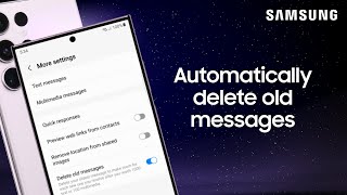 Delete old messages to free up storage on your Galaxy phone  Samsung US [upl. by Nalehp736]