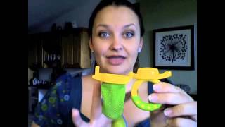 Nuby vs Munchkin Baby Mesh Net Feeder Review [upl. by Kruter]