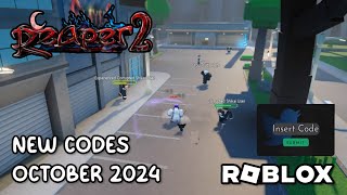 Roblox Reaper 2 New Codes October 2024 [upl. by Dehlia887]