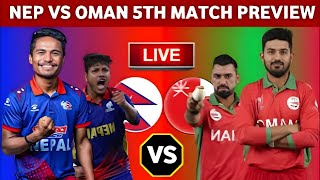 Nepal vs Oman live match [upl. by Aicnilav]