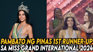 CJ OPIAZA WAGING 1ST RUNNERUP SA MISS GRAND INTERNATIONAL 2024 [upl. by Inaluahek]