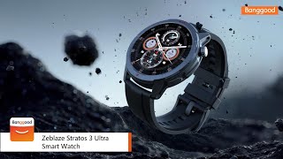 Zeblaze Stratos 3 Ultra Smart Watch  Shop on Banggood [upl. by Sivrup307]