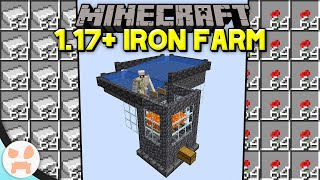 Minecraft 117 IRON FARM TUTORIAL  Easy Efficient Compact Design [upl. by Aleakam]