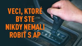 Veci ktoré by ste nikdy nemali robiť s automatickou prevodovkou  AUTODOC tipy [upl. by Busiek]